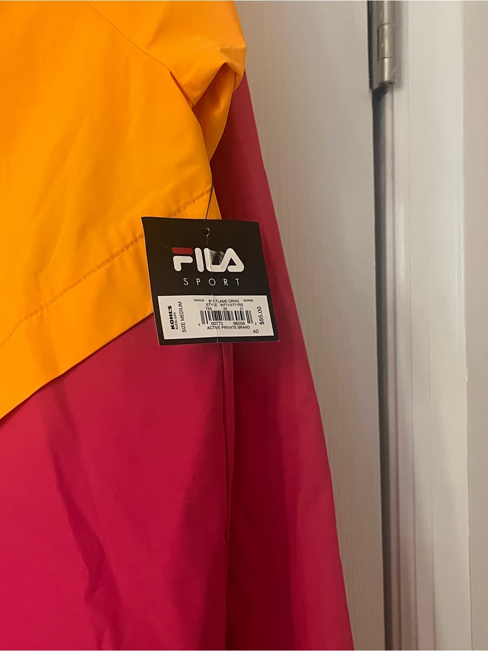 FILA Colorblock Windbreaker - Yellow & Pink